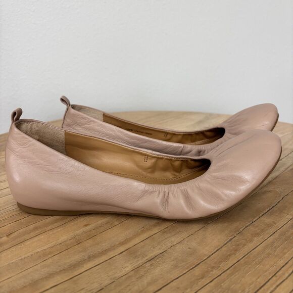 J.CREW Shoes - J Crew Anya Ballet Flat Womens Size 8 Tan BlushPink Leather Neutral Comfy Preppy